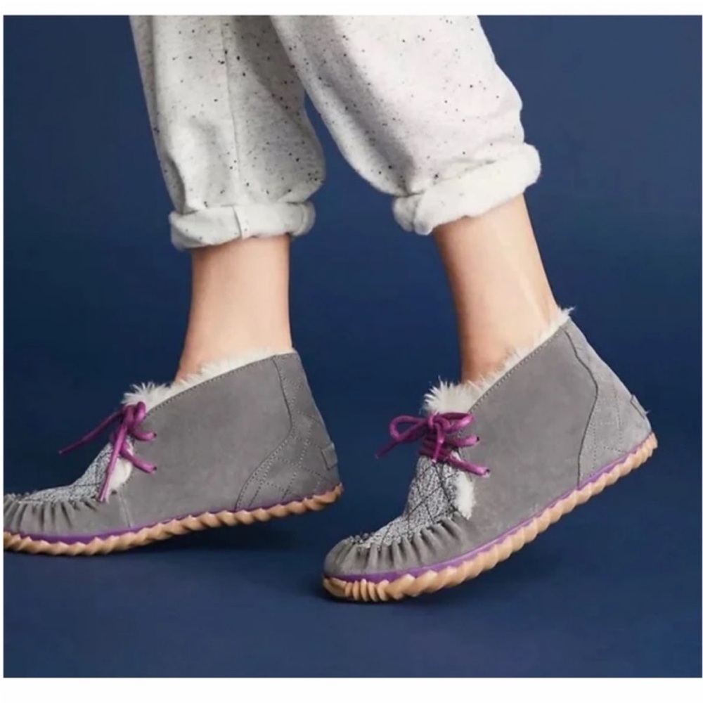 Sorel Out N About Fur Lined Suede Boot x Anthropologie